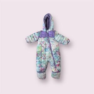 Snozu Plush Baby One-Piece in Light Lavender snow suit fleece lined